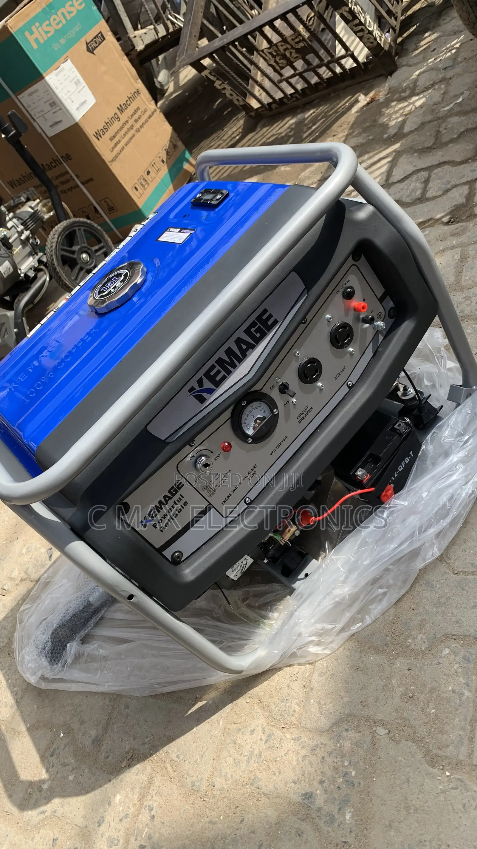 Kemage Petrol 4.5kva Key Remote Control 100% Copper Coil