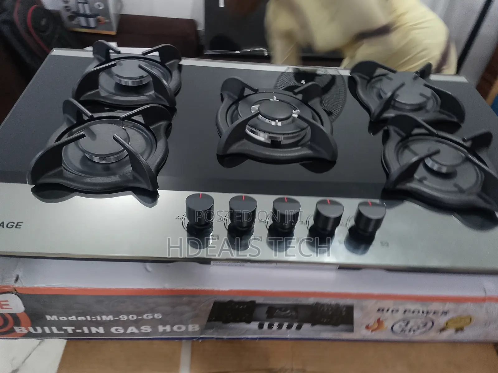 Heat Wave Professional Image Glass Gas Burner Hob