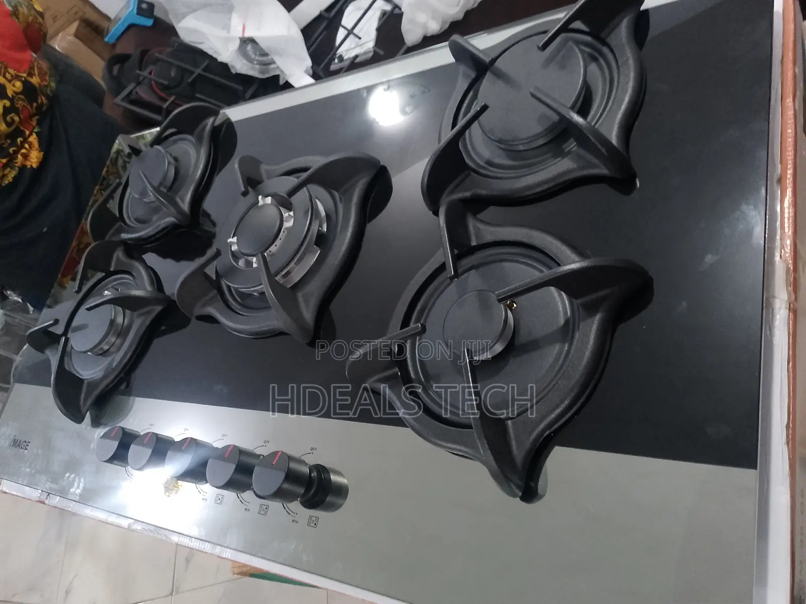 Prestige Flame Luxury Image Glass Built-in Gas Hob
