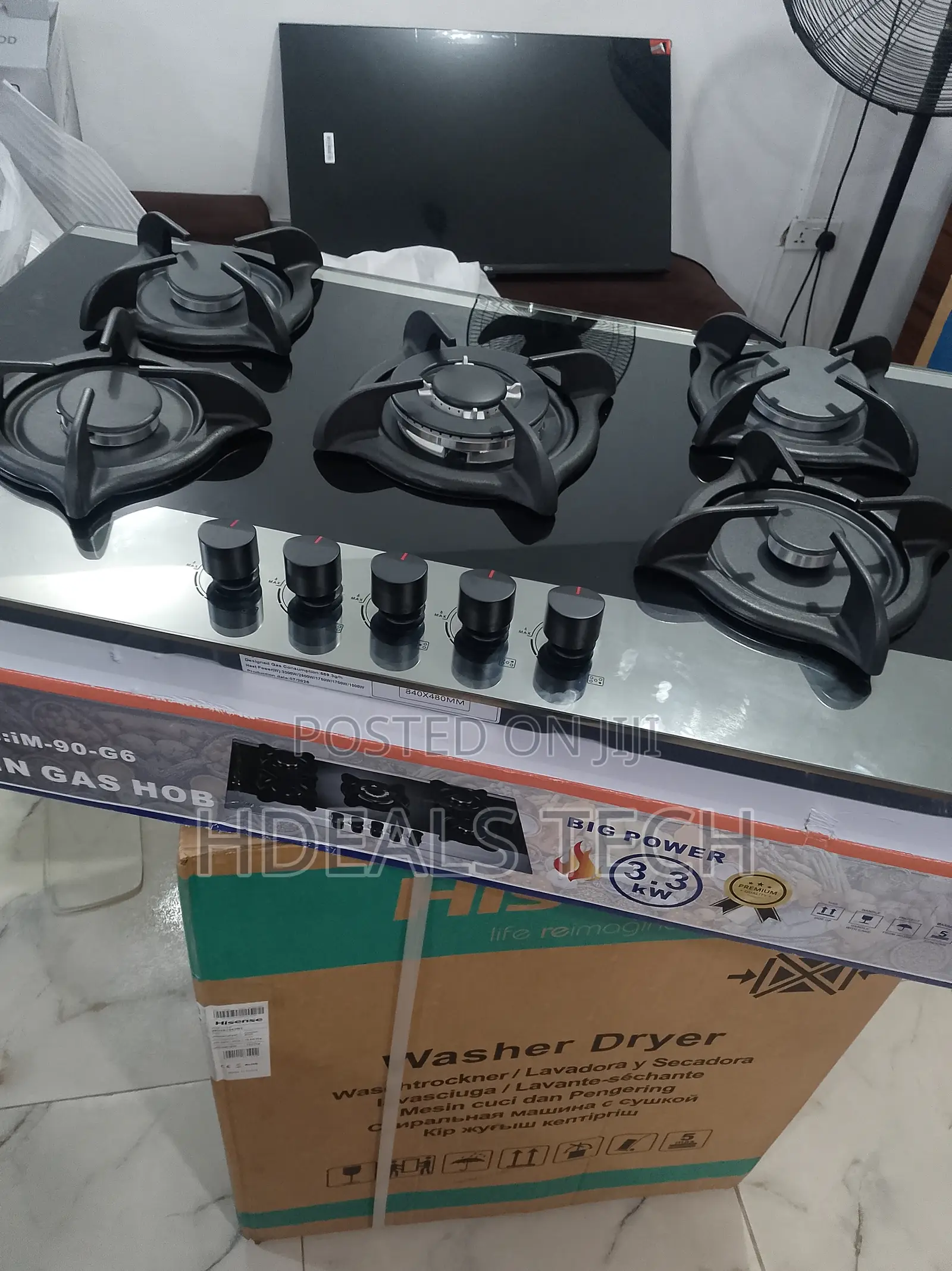 Supreme Heat Premium Image Glass Gas Cooking Hob