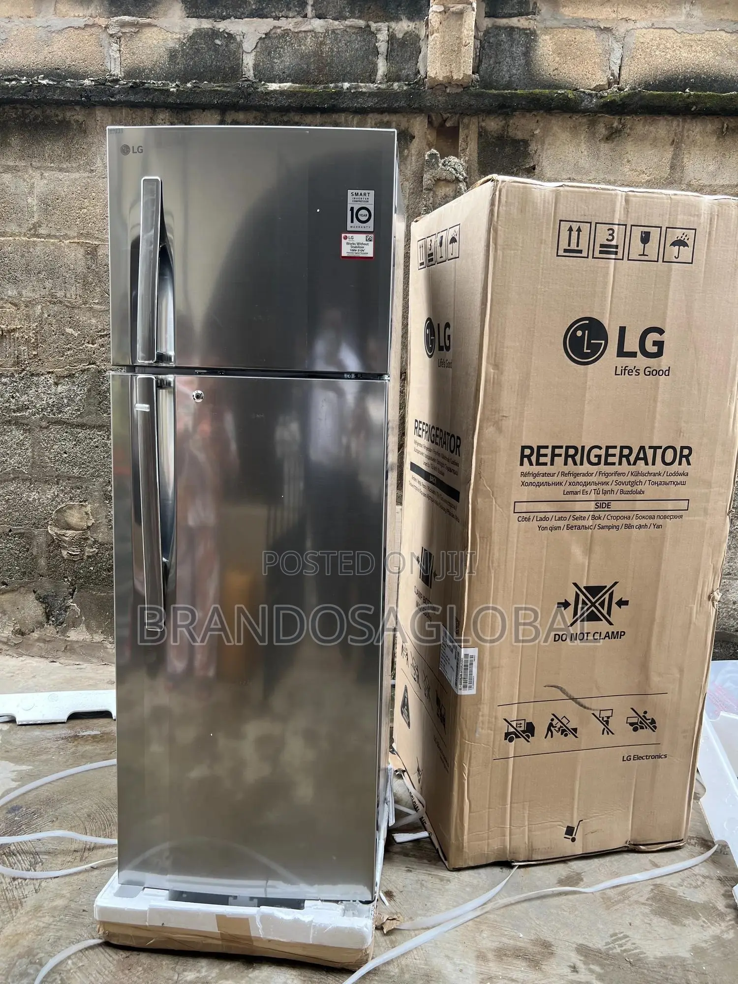 Lg 308l Smart Cooling Double Door Ref-322rlbn