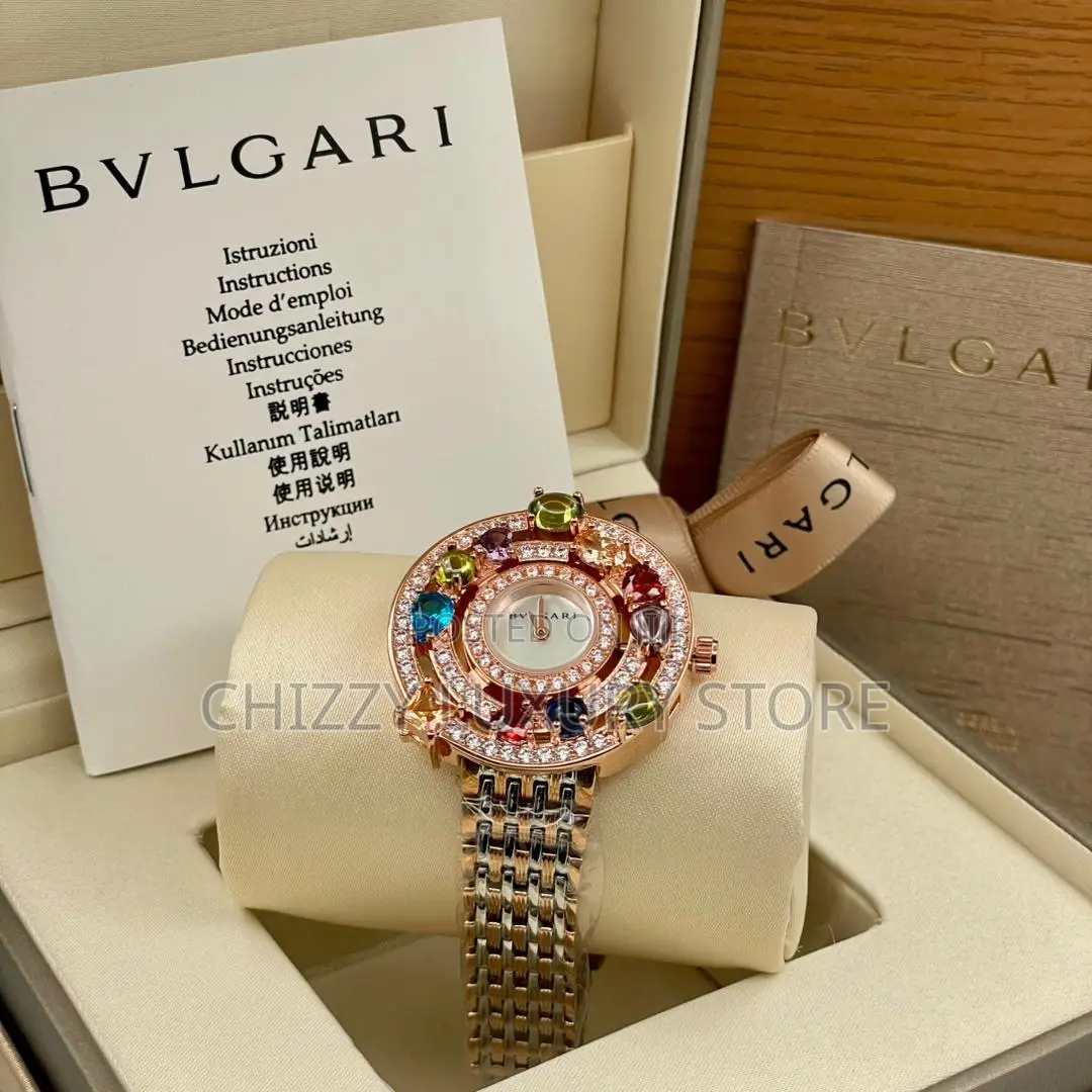 Bvlgari Quality Luxury Ladies Chain Strap Wristwatch.