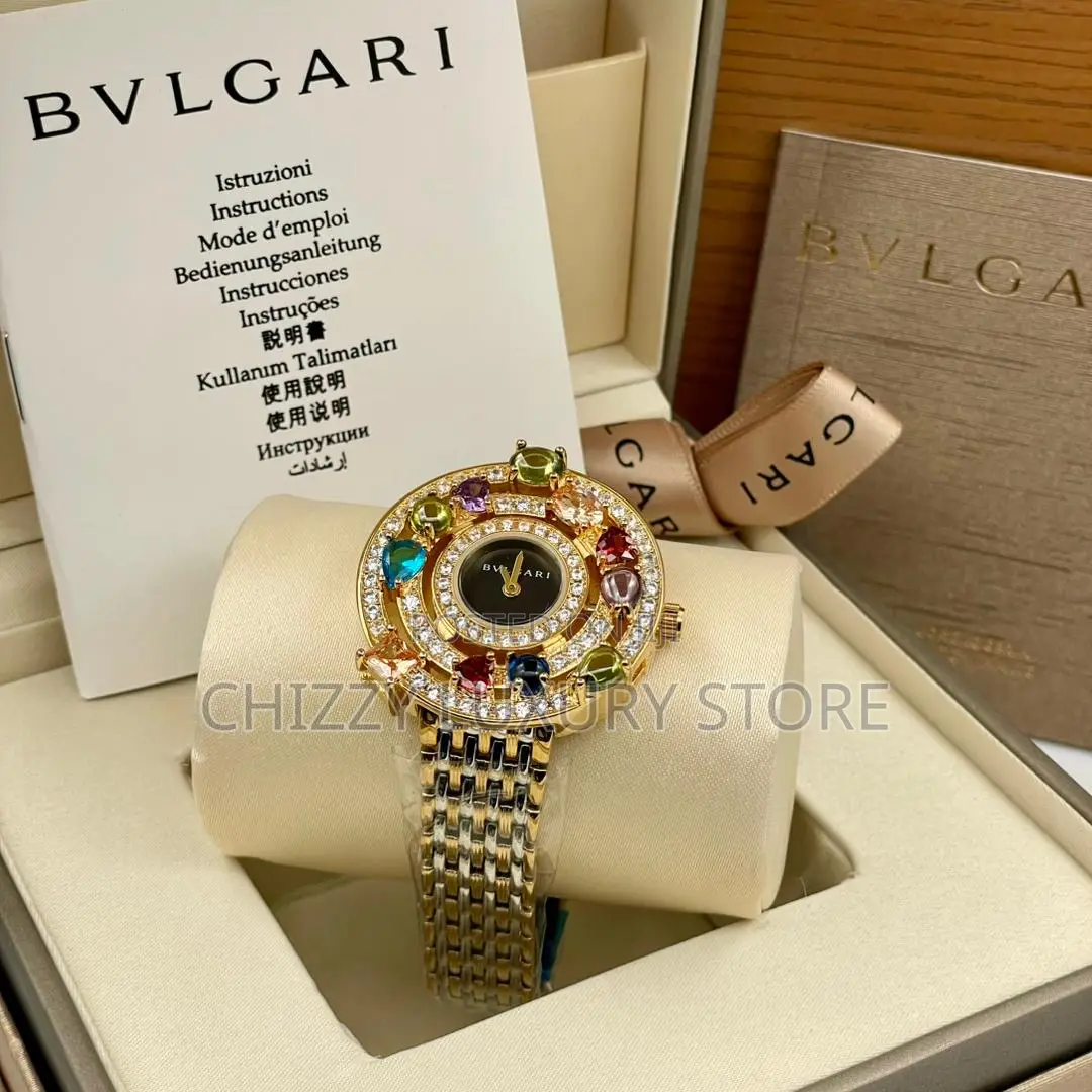 Bvlgari Quality Luxury Ladies Chain Strap Wristwatch.