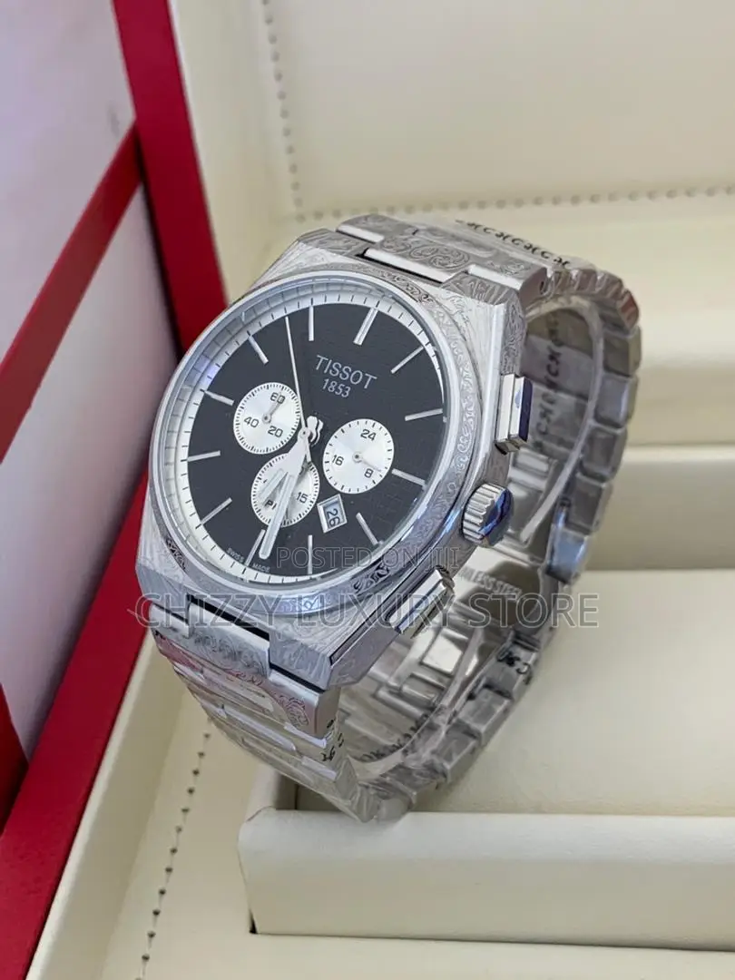 Tissot Quality Luxury Men Chain Strap Wristwatch.