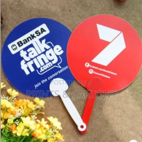 PVC Hand Fan Printing for Banks