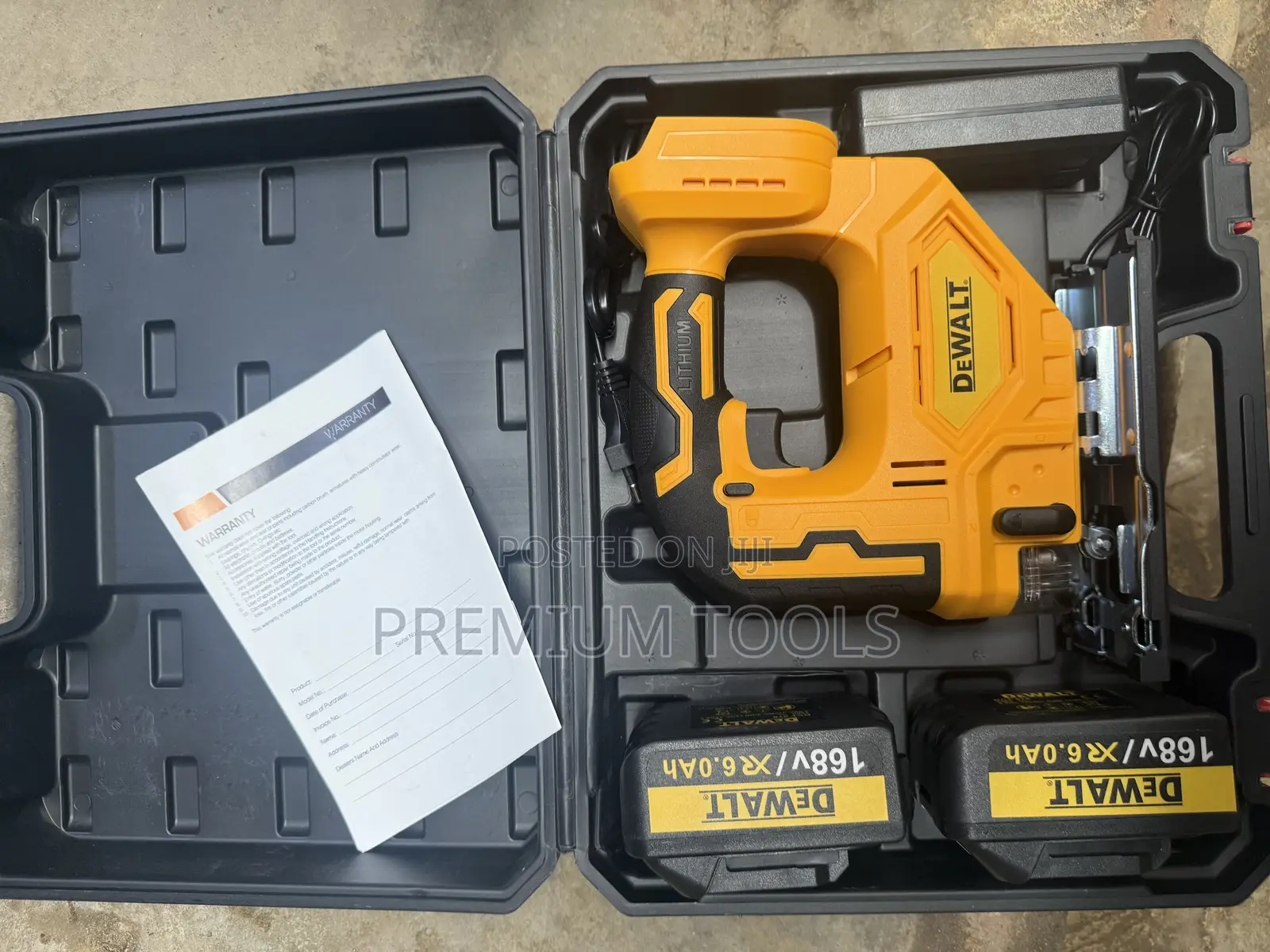 Two 168v/6.0ah Lithium-Ion Batteries Jig Saw