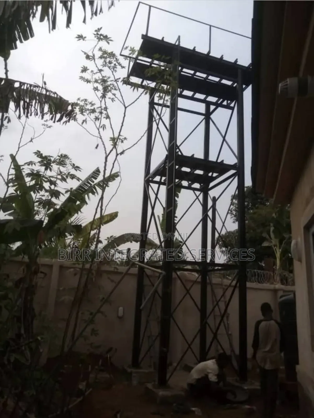 Water Storage Tank Stanchion Fabrication