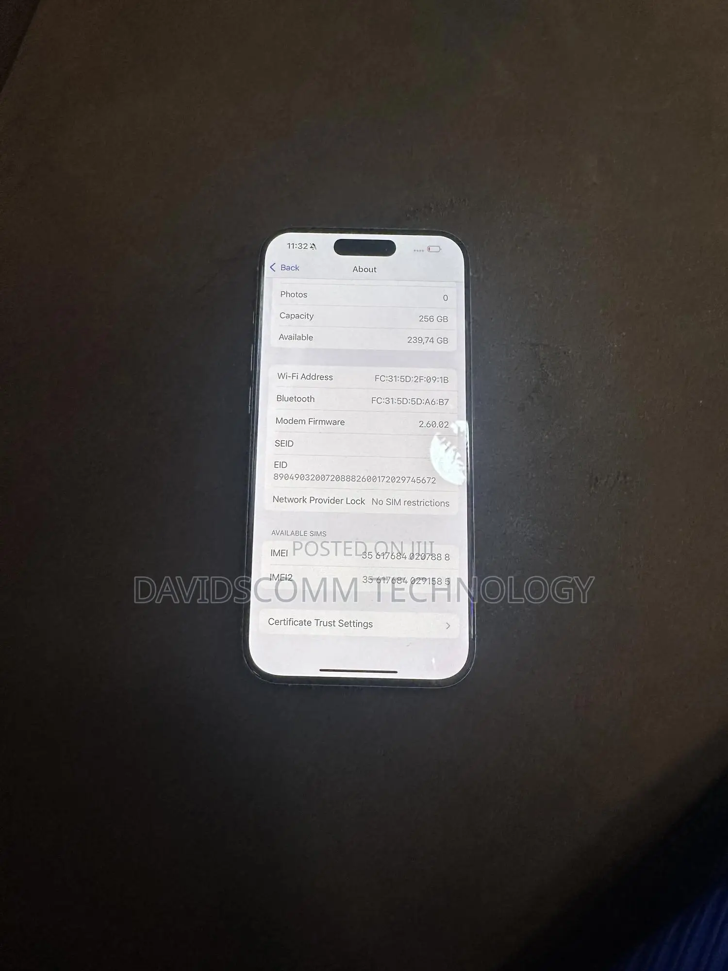 Apple iPhone 15 Pro 256 GB Gray