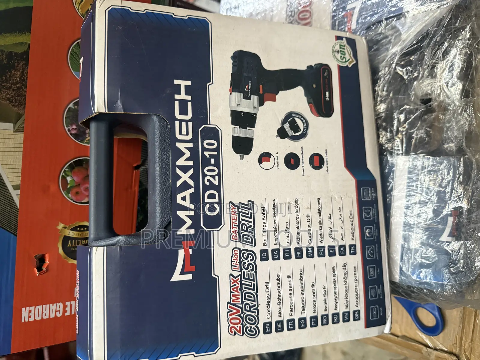 Maxmech Cd 20-10 20v Cordless Drill With a Li-Ion Battery.