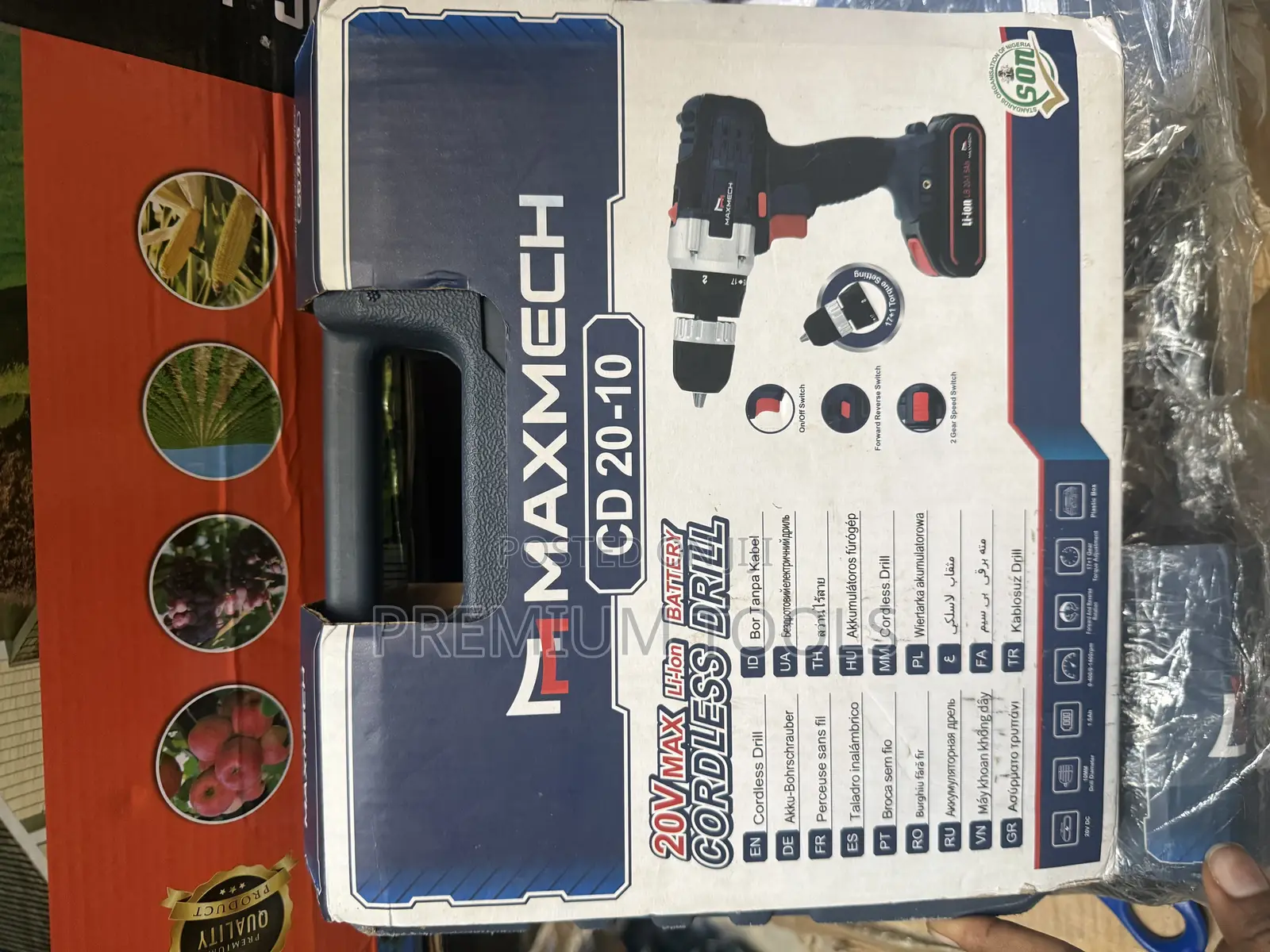 Maxmech Cd 20-10 20v Cordless Drill With a Li-Ion Battery.