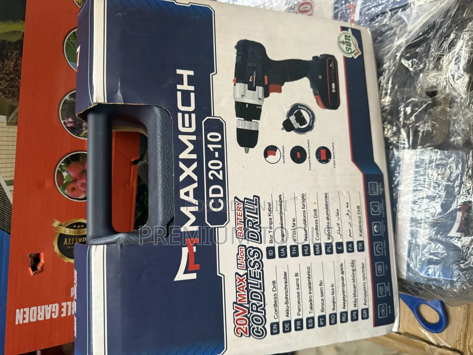 Maxmech Cd 20-10 20v Cordless Drill With a Li-Ion Battery.