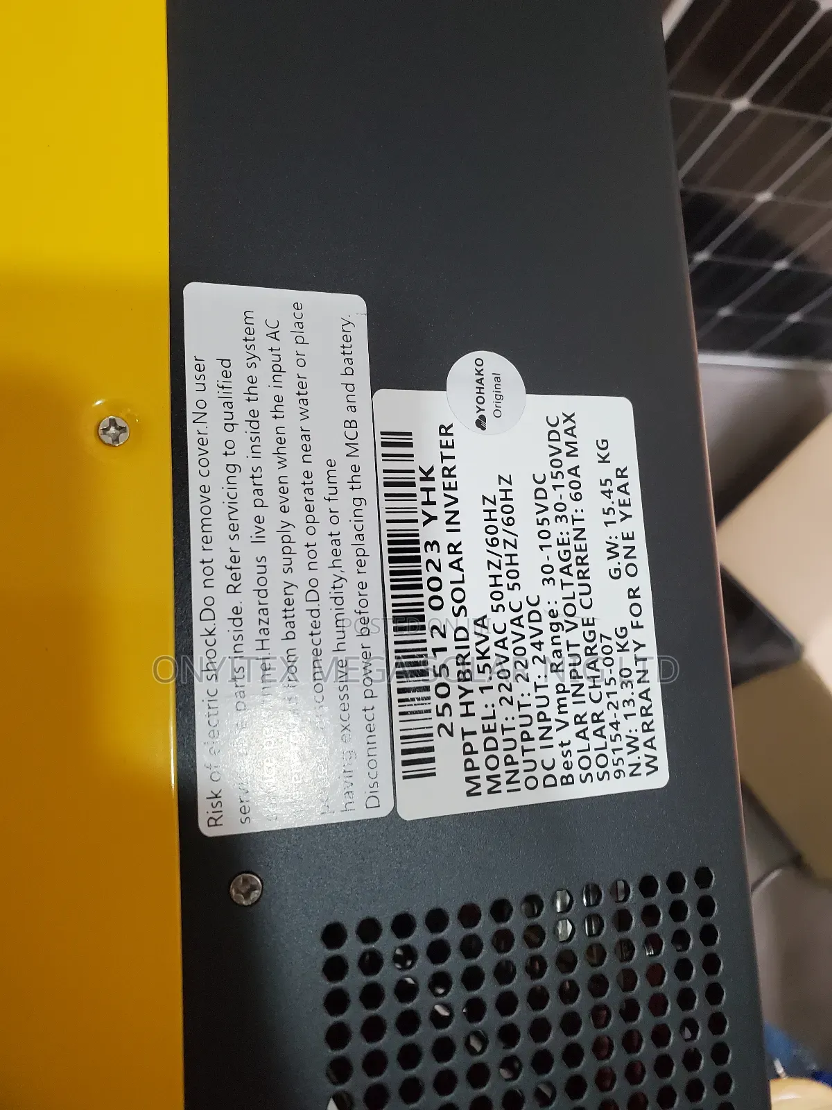 Yohako 1.5kva 24 Inverter Hybrid