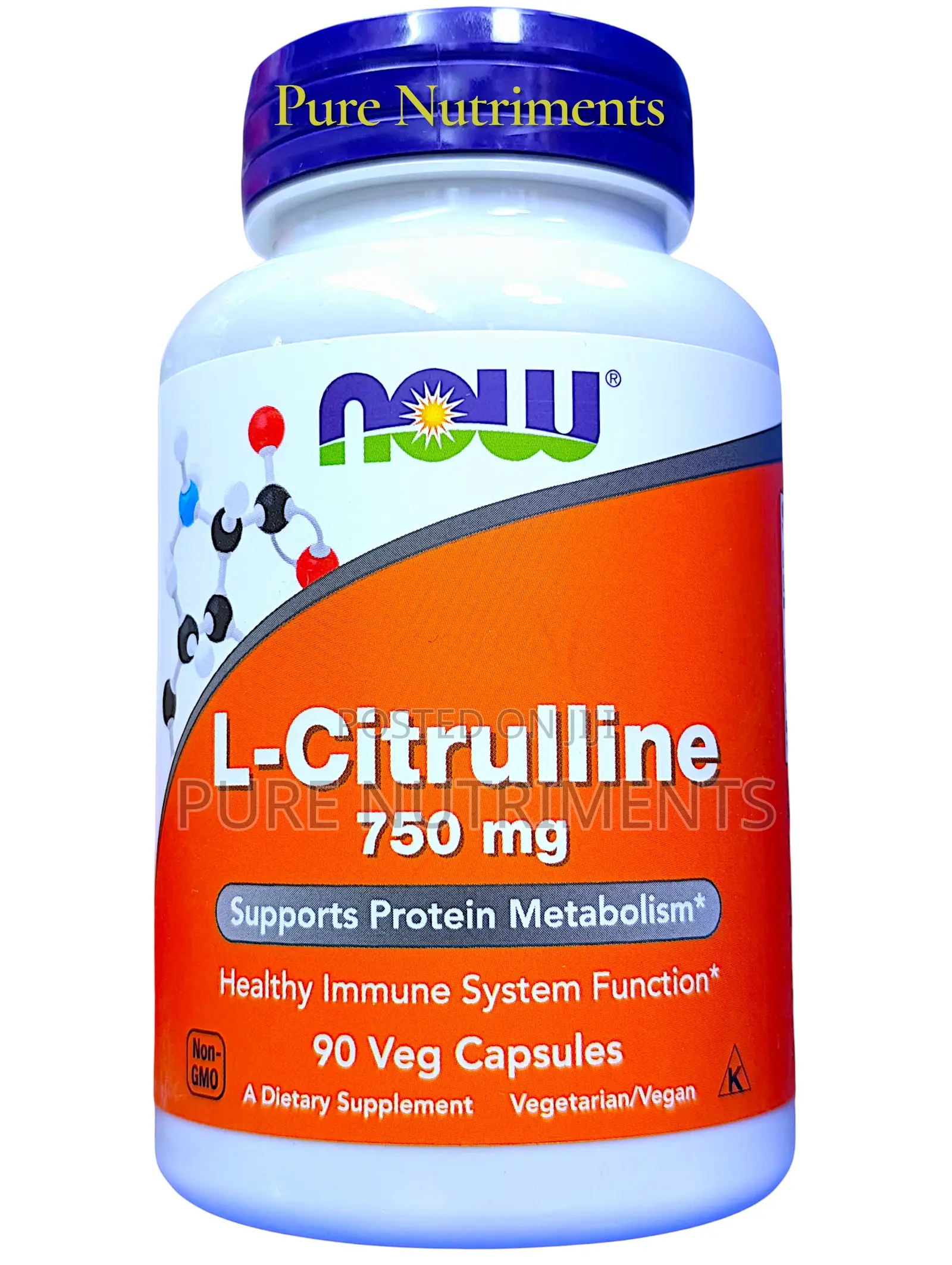 Now L-Citrulline 750mg Metabolism Support (90 Capsules)