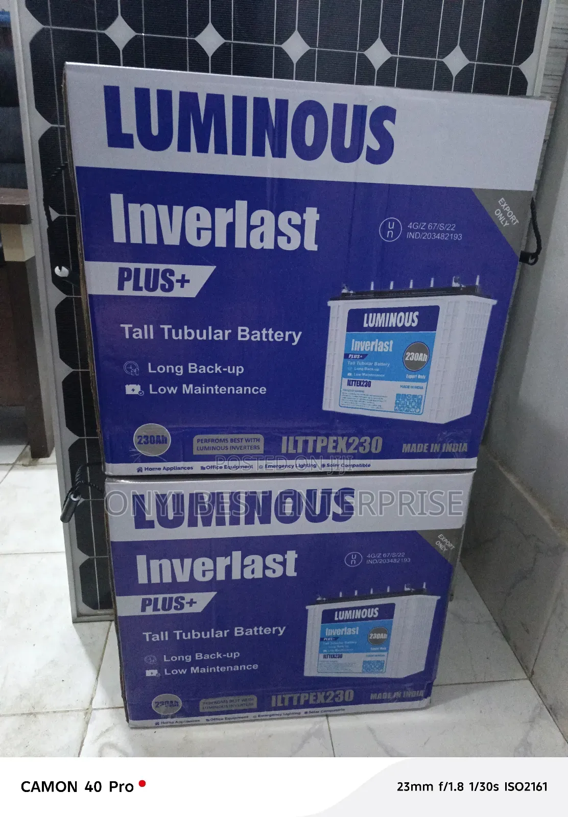 12v 230ah Luminous Inverlast Plus Available 230ah