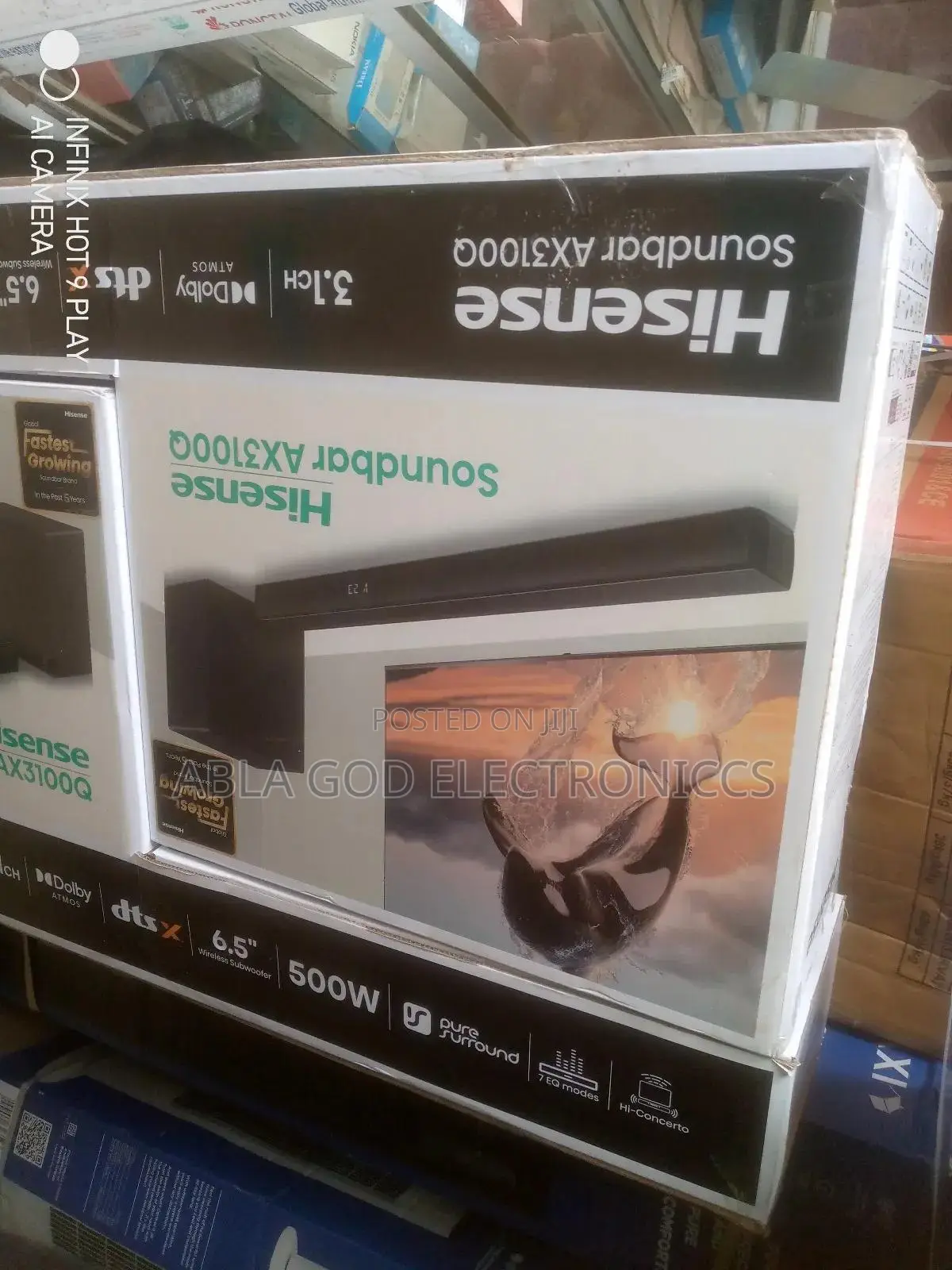 Hisense Soundbar Ax3100q-Ax 3.1ch Doblby Atmos 500w Soundbar.