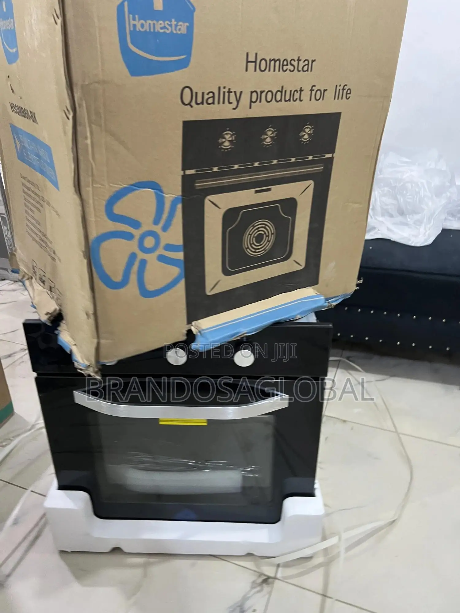 Homestar High Quality 75l Built in Gas Electric Oven With Oven Light