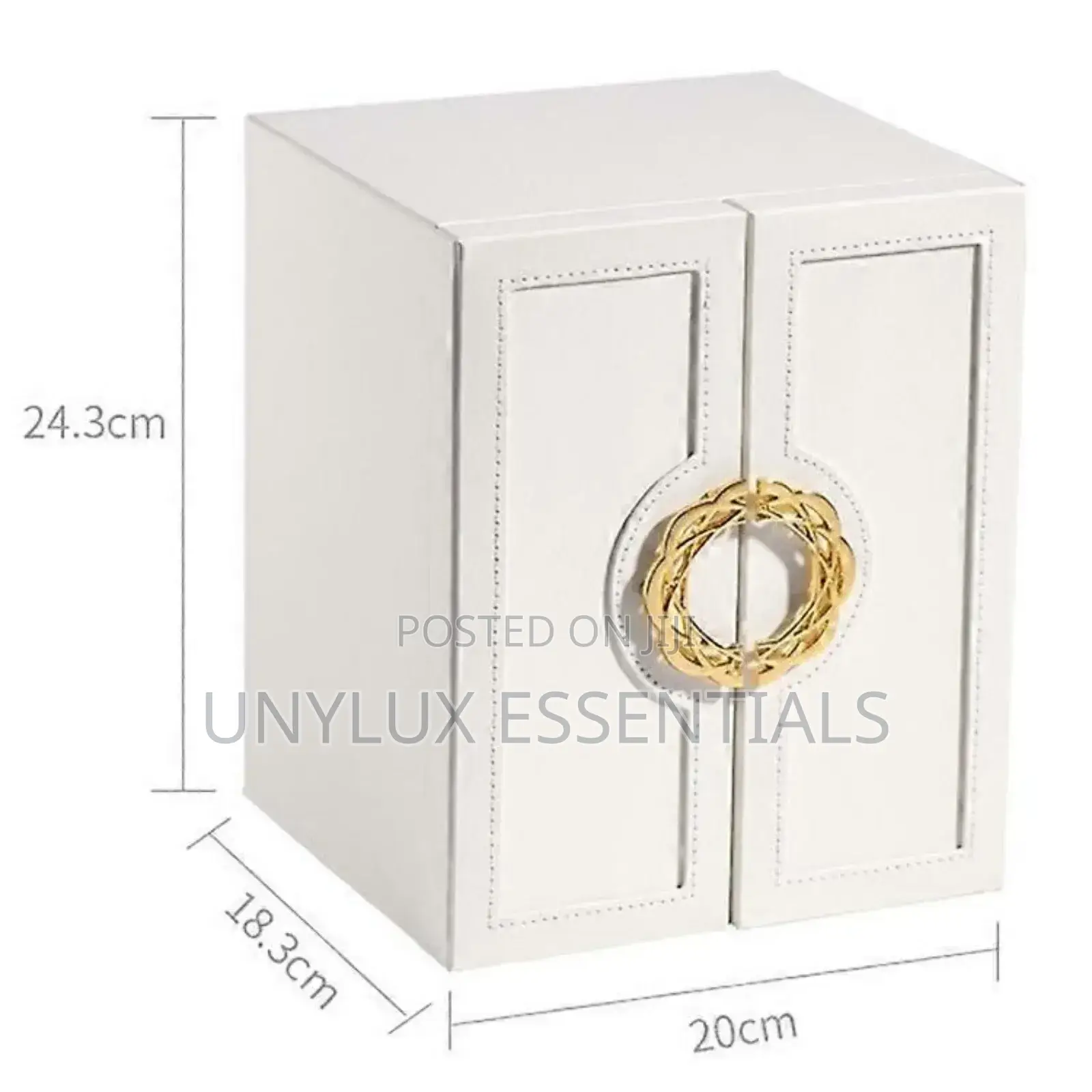 Multi-Layer Large-Capacity Leather Jewelry Storage Box