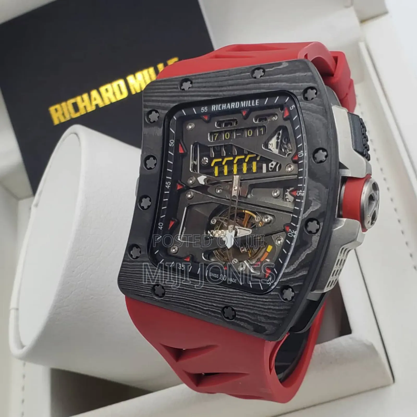 "Richard Mille Inspired Rubber Strap Automatic Watch