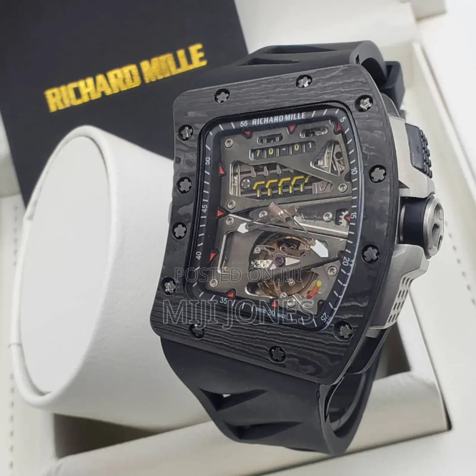 "Richard Mille Inspired Rubber Strap Automatic Watch
