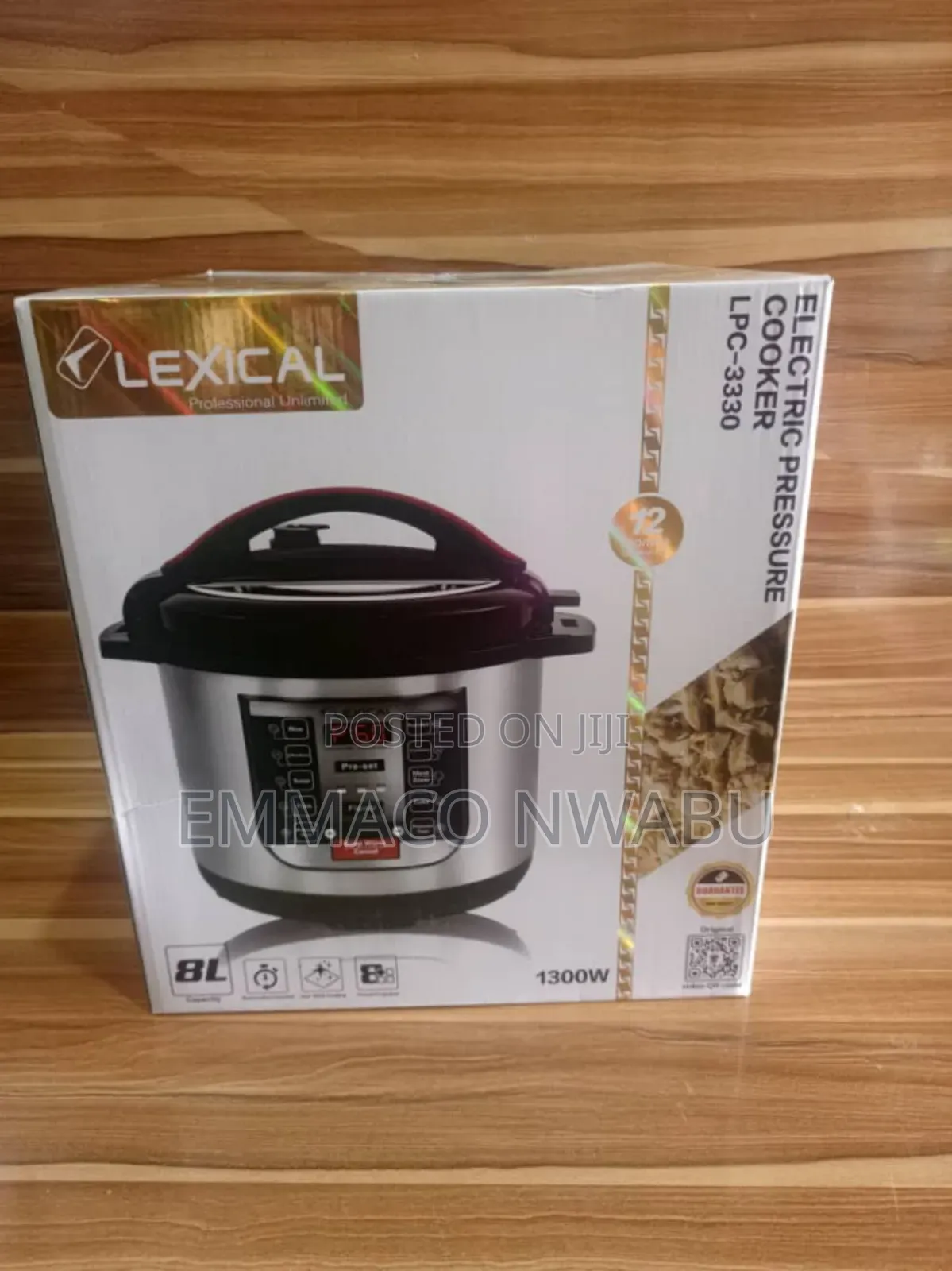 Lexical Professional 8litres Electric Pressure Cooker 1300wa