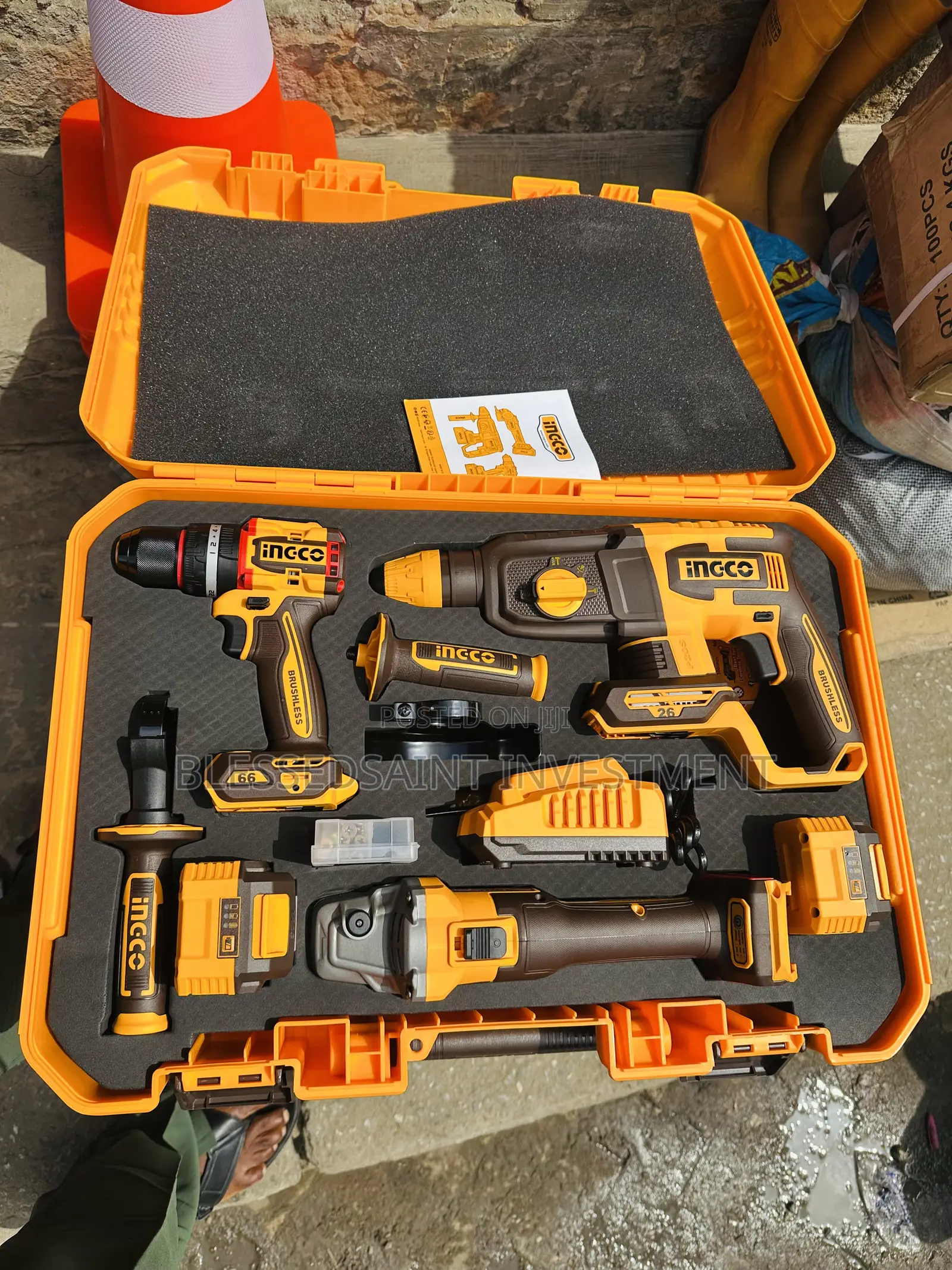 Ingco 3in1 Cordless Combo Kit Set