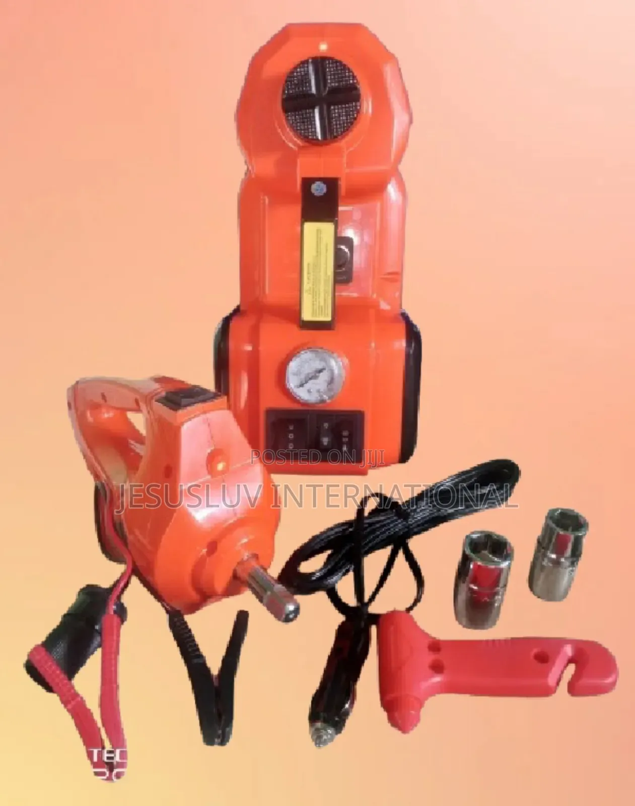 3 In1 Big 5-Ton Auto Electric Hydraulic Jack, Pump Impact Wrench 12v
