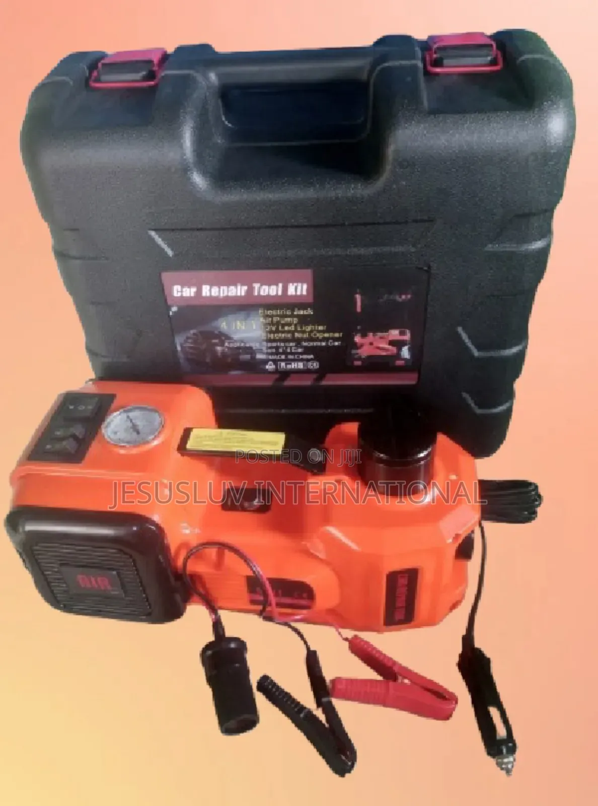 3 In1 Big 5-Ton Auto Electric Hydraulic Jack, Pump Impact Wrench 12v