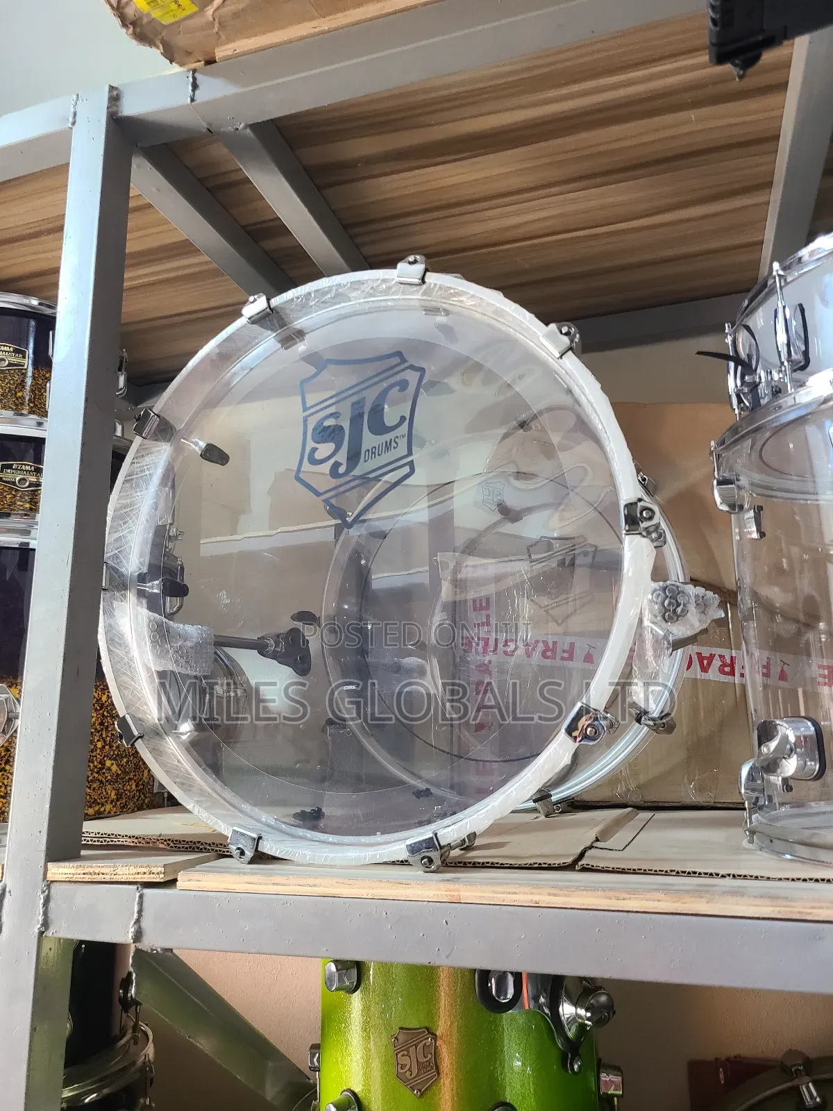 SJC Professional Transparent 7set Drum