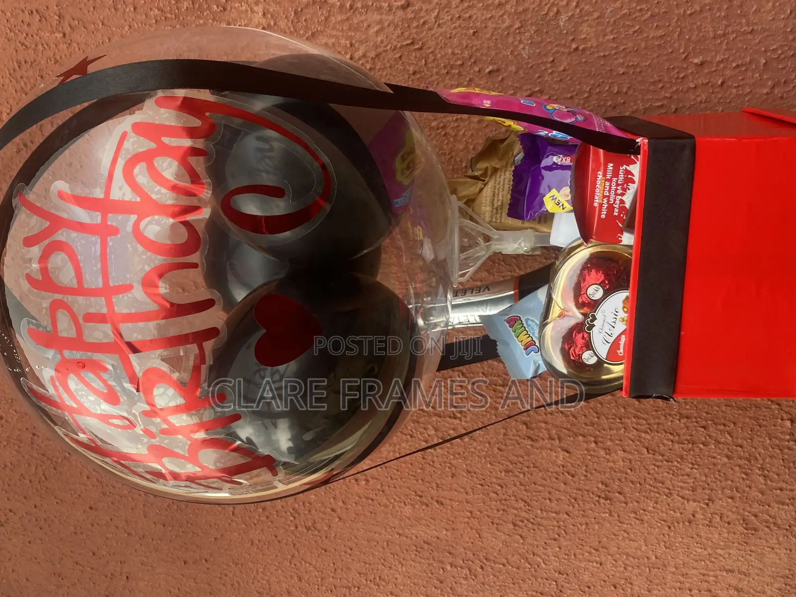 Helium Balloon Treat Box Filled With Goodies