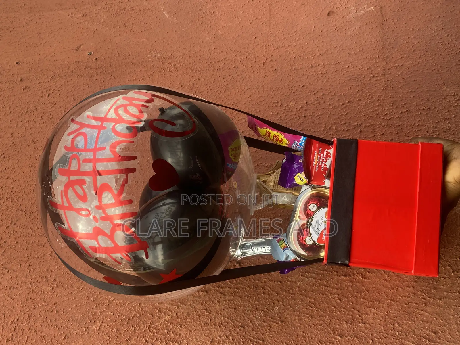Helium Balloon Treat Box Filled With Goodies
