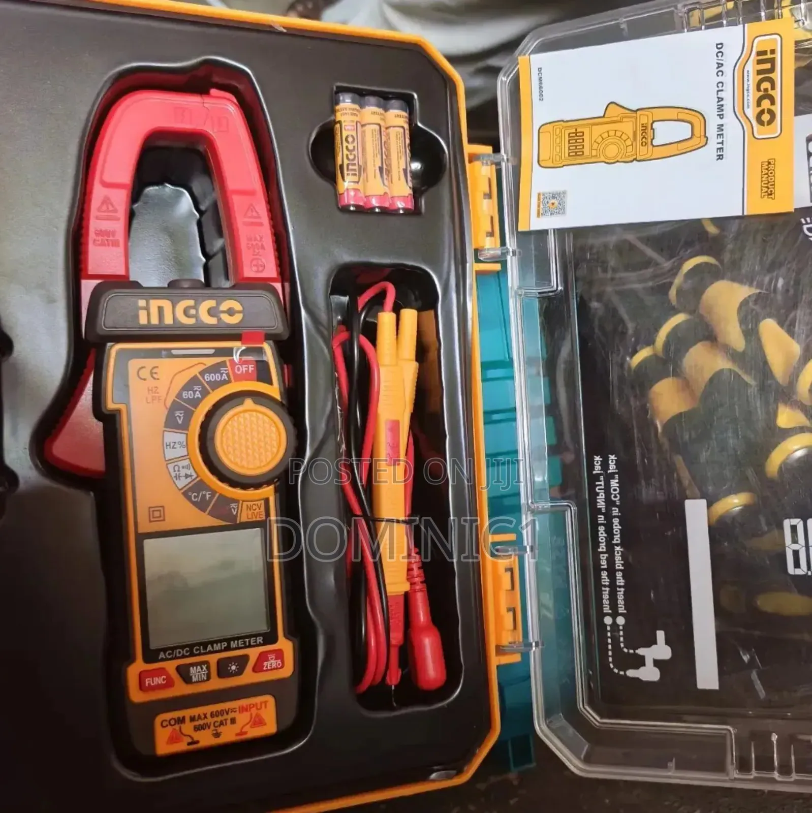 Ingco Ac/Dc Clamp Meter 600ams