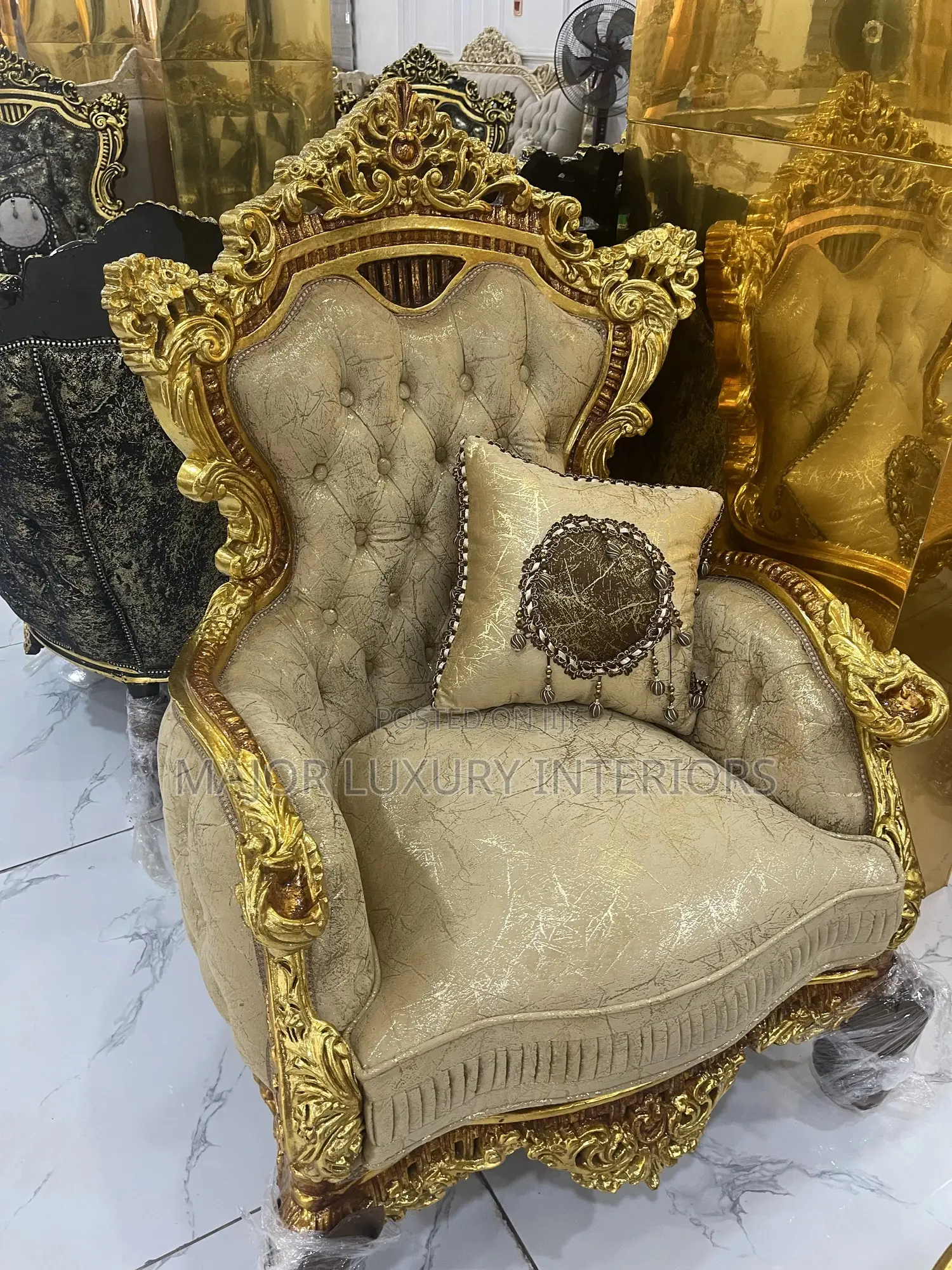 Turkish Royal Antique Chair Complete Set