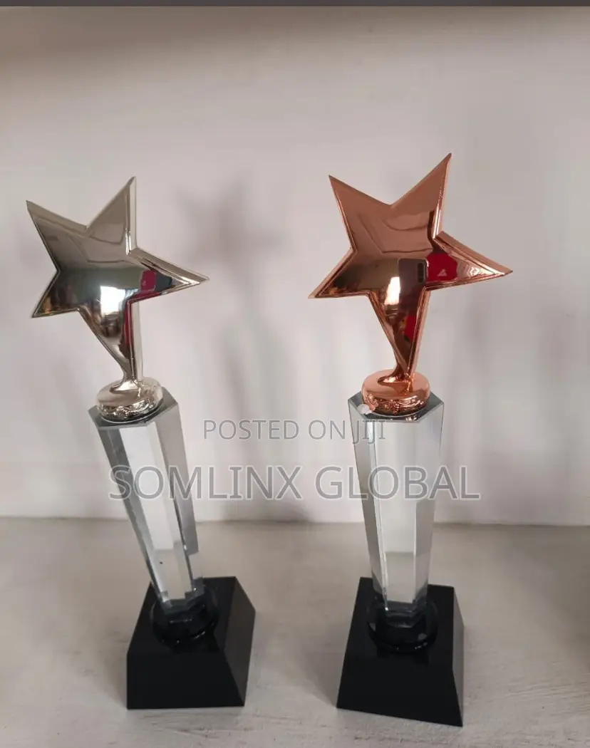 Silver and Bronze Trophy, Black Base