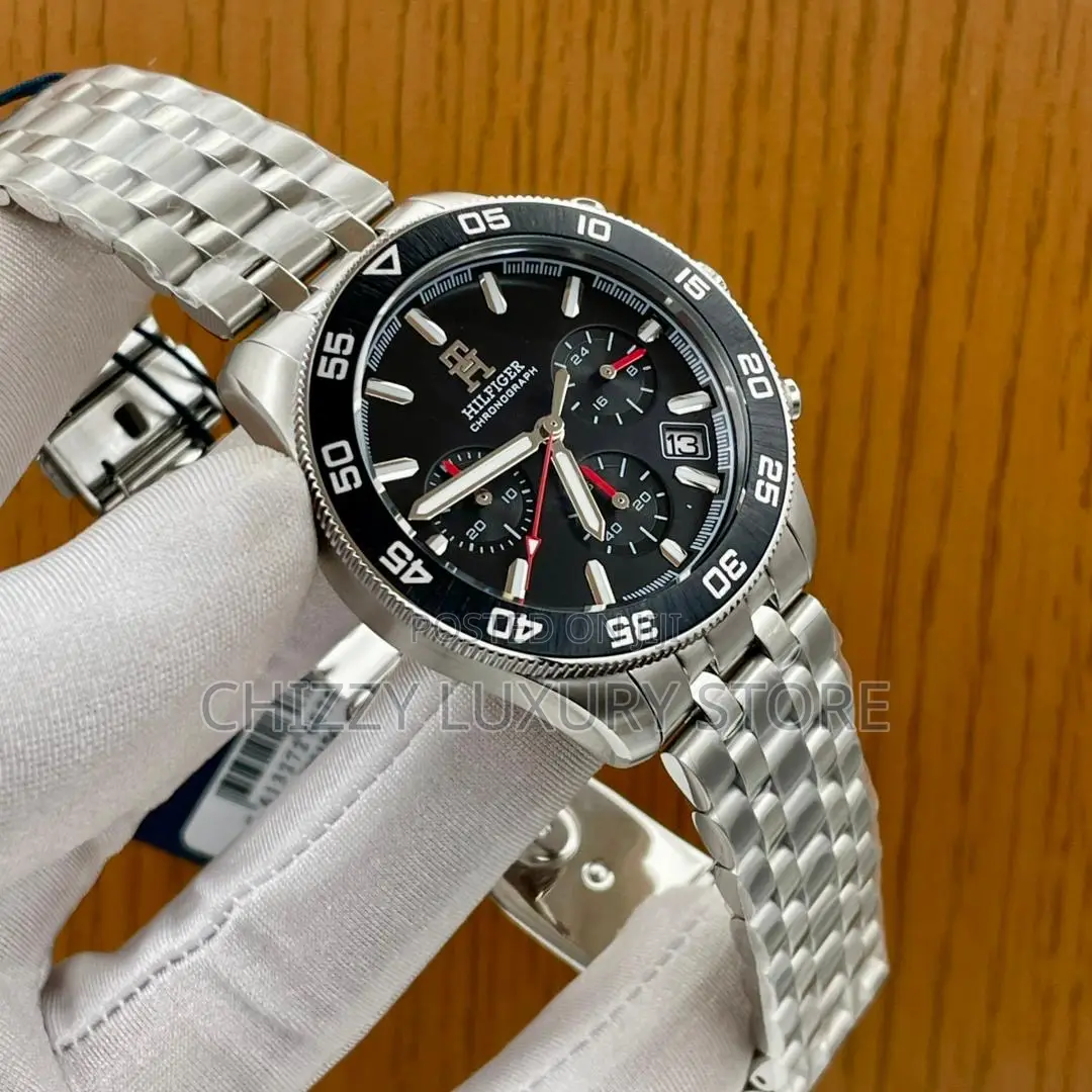 Tommy Hilfiger Quality Luxury Men Chain Strap Wristwatch