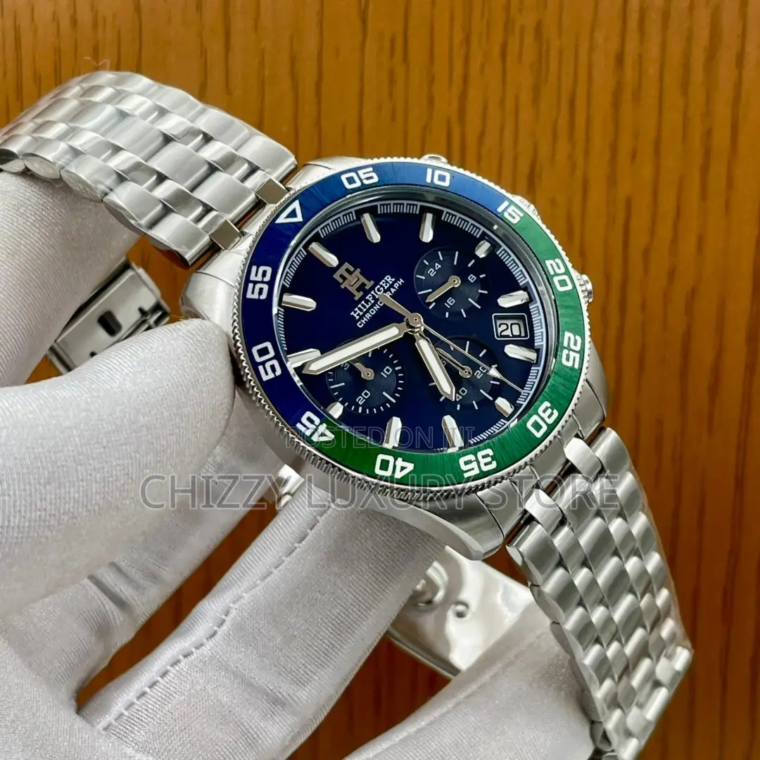 Tommy Hilfiger Quality Luxury Men Chain Strap Wristwatch