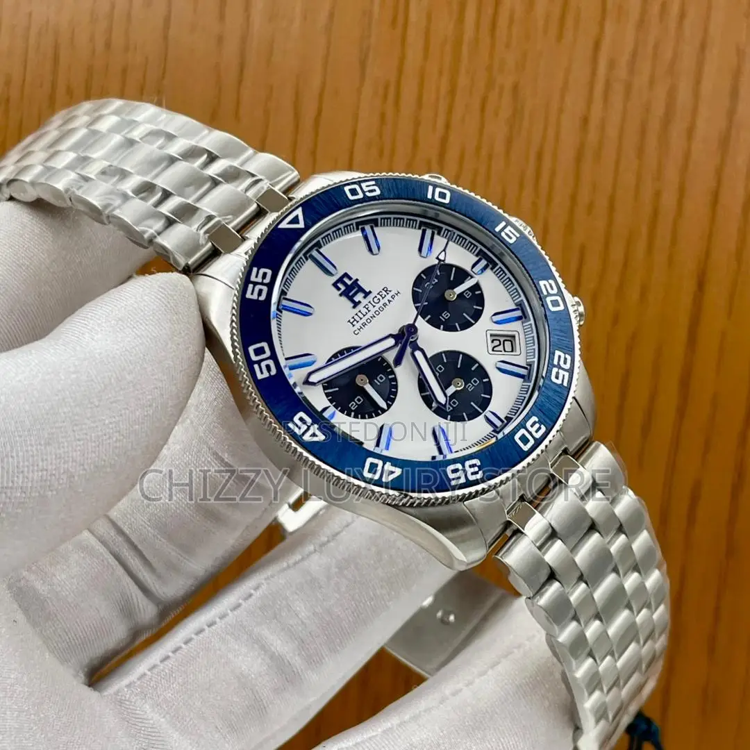 Tommy Hilfiger Quality Luxury Men Chain Strap Wristwatch