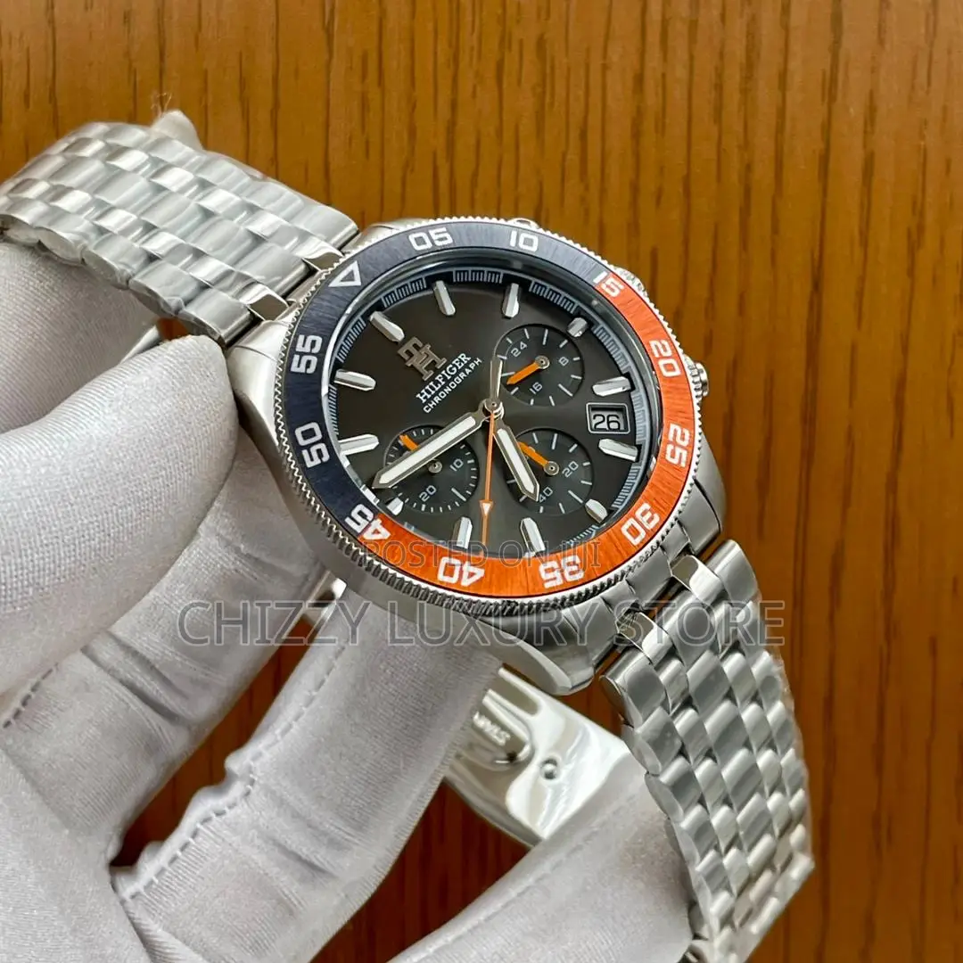 Tommy Hilfiger Quality Luxury Men Chain Strap Wristwatch