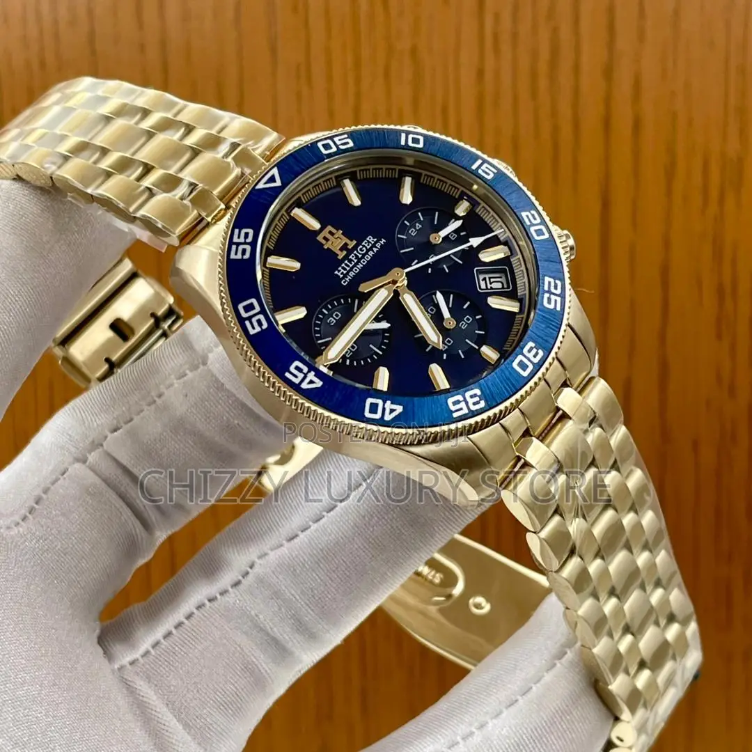 Tommy Hilfiger Quality Luxury Men Chain Strap Wristwatch