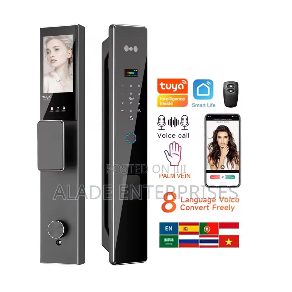 3d Face Recognition With Camera Palm Vein Unlock Digital Smart Lock