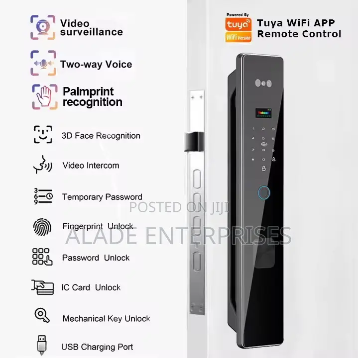 3d Face Recognition With Camera Palm Vein Unlock Digital Smart Lock