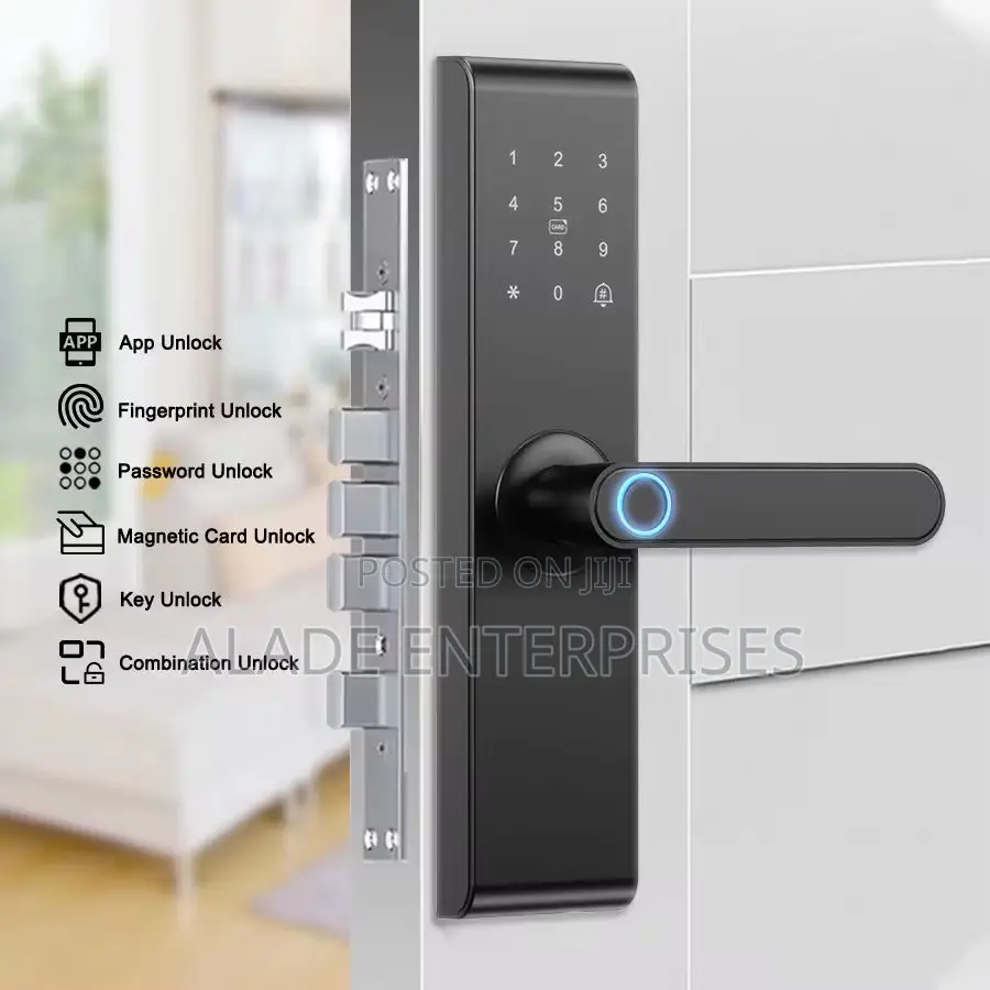 Tuya Ai Bedroom Smart Door Lock Wifi Fingerprint Keyless Entry