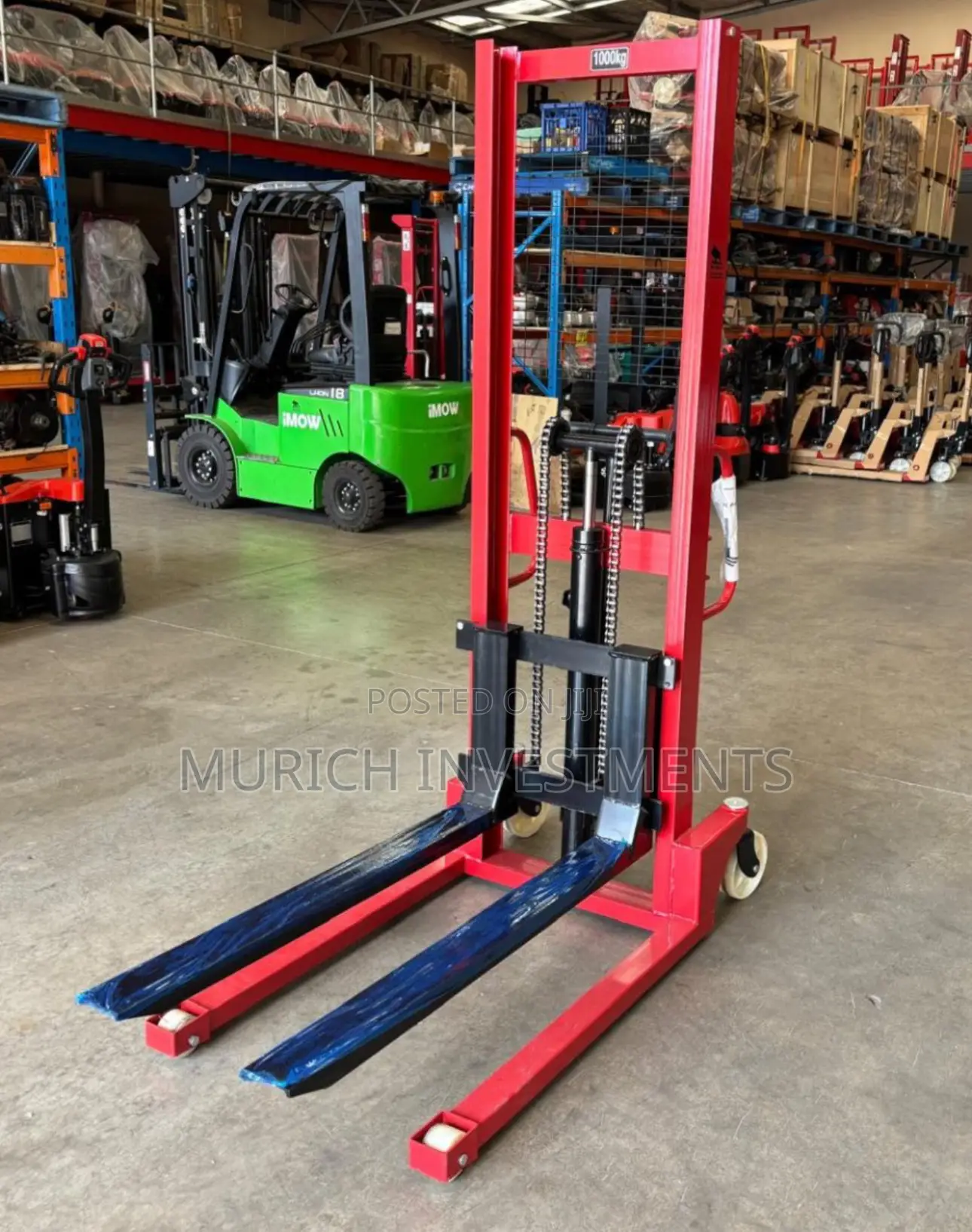 Heavy-Duty Manual Stacker – 1 Ton / 1.6m Lif