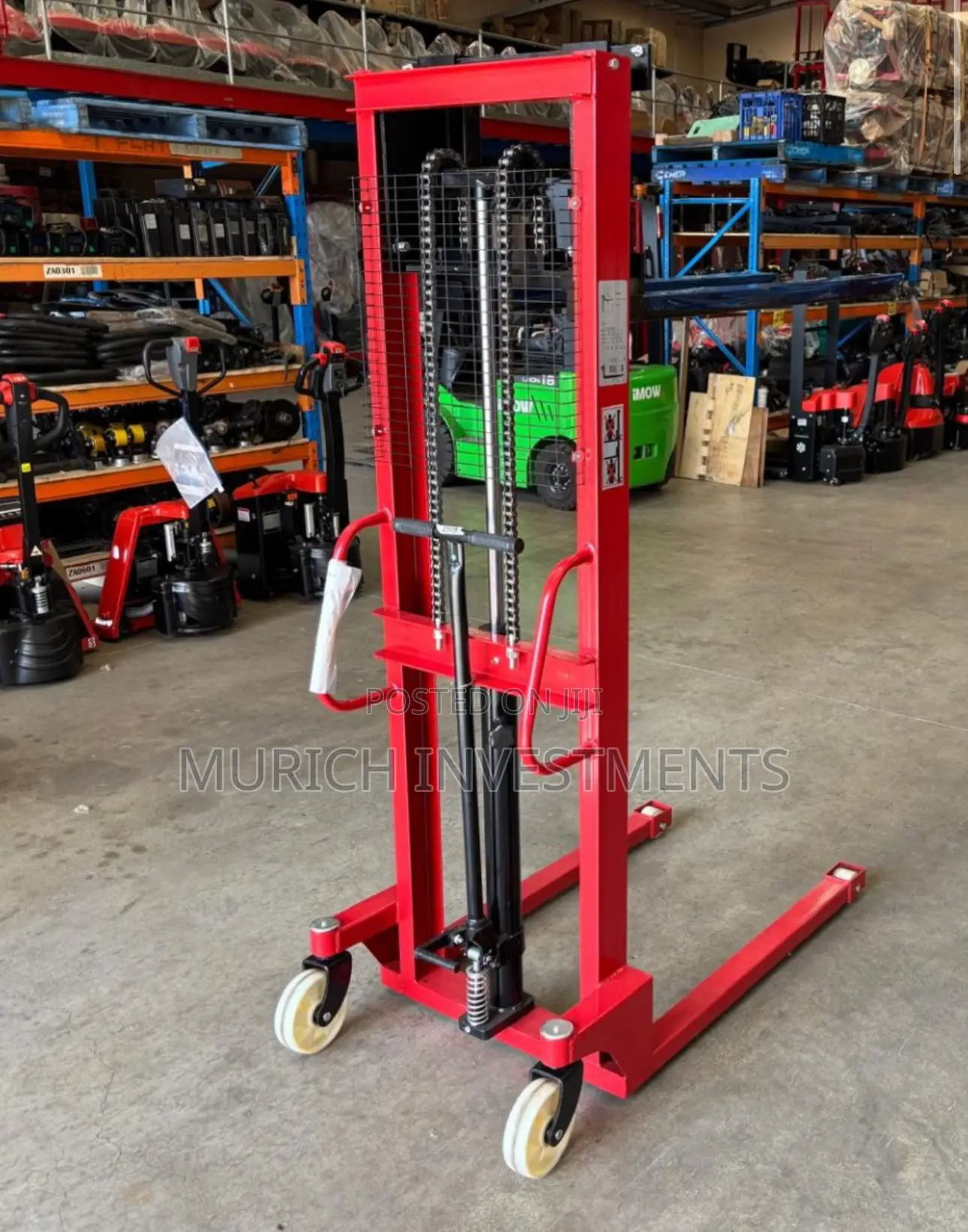 Heavy-Duty Manual Stacker – 1 Ton / 1.6m Lif