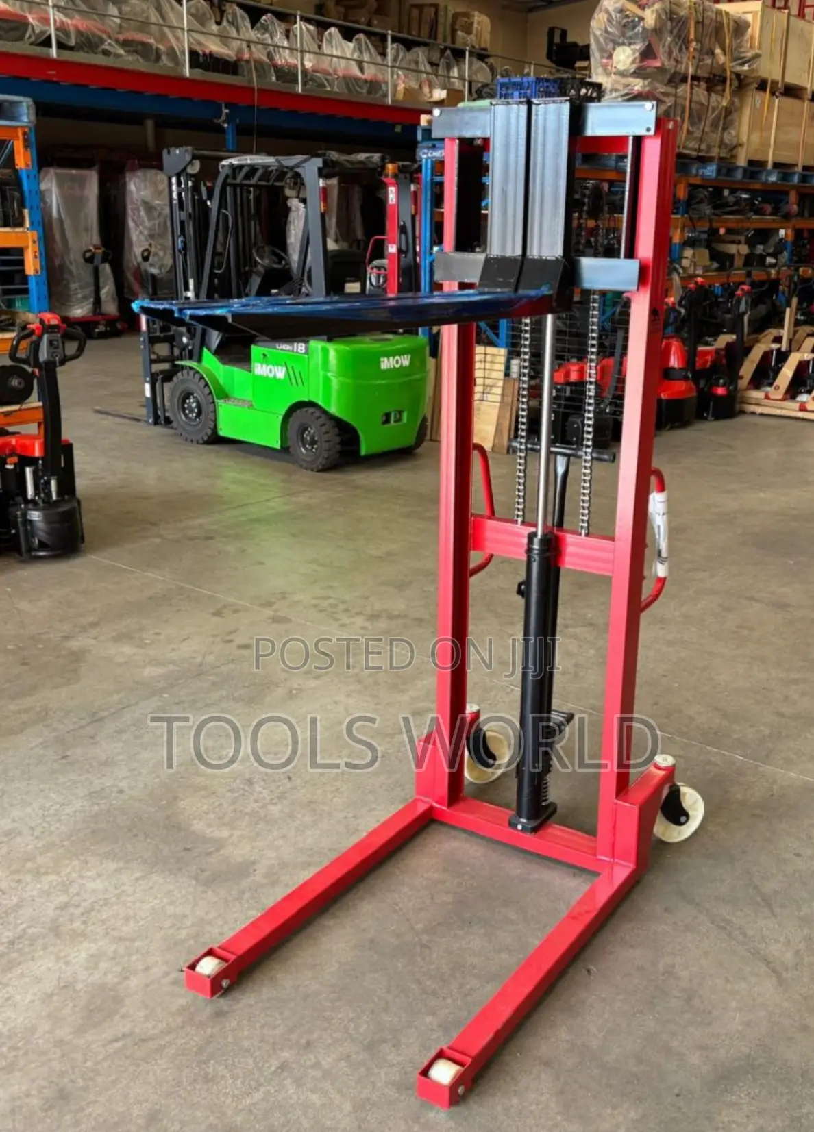 1-Ton Heavy-Duty Manual Stacker | 1.6m Lift Height