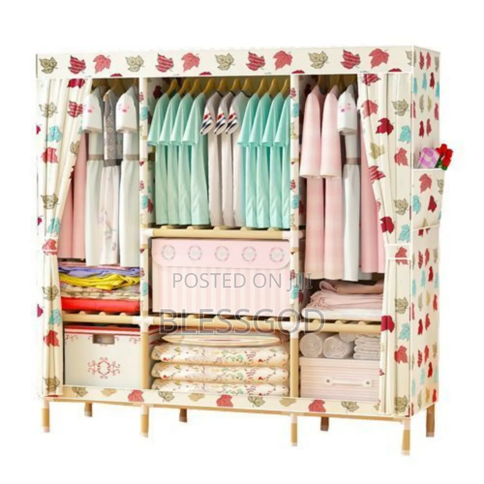 Wooden Mobile Wardrobe