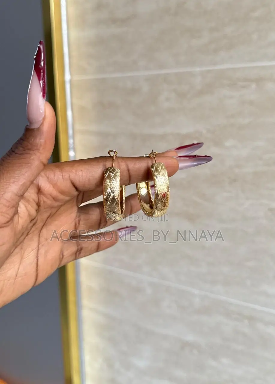 Stainless Steel Gold Earring