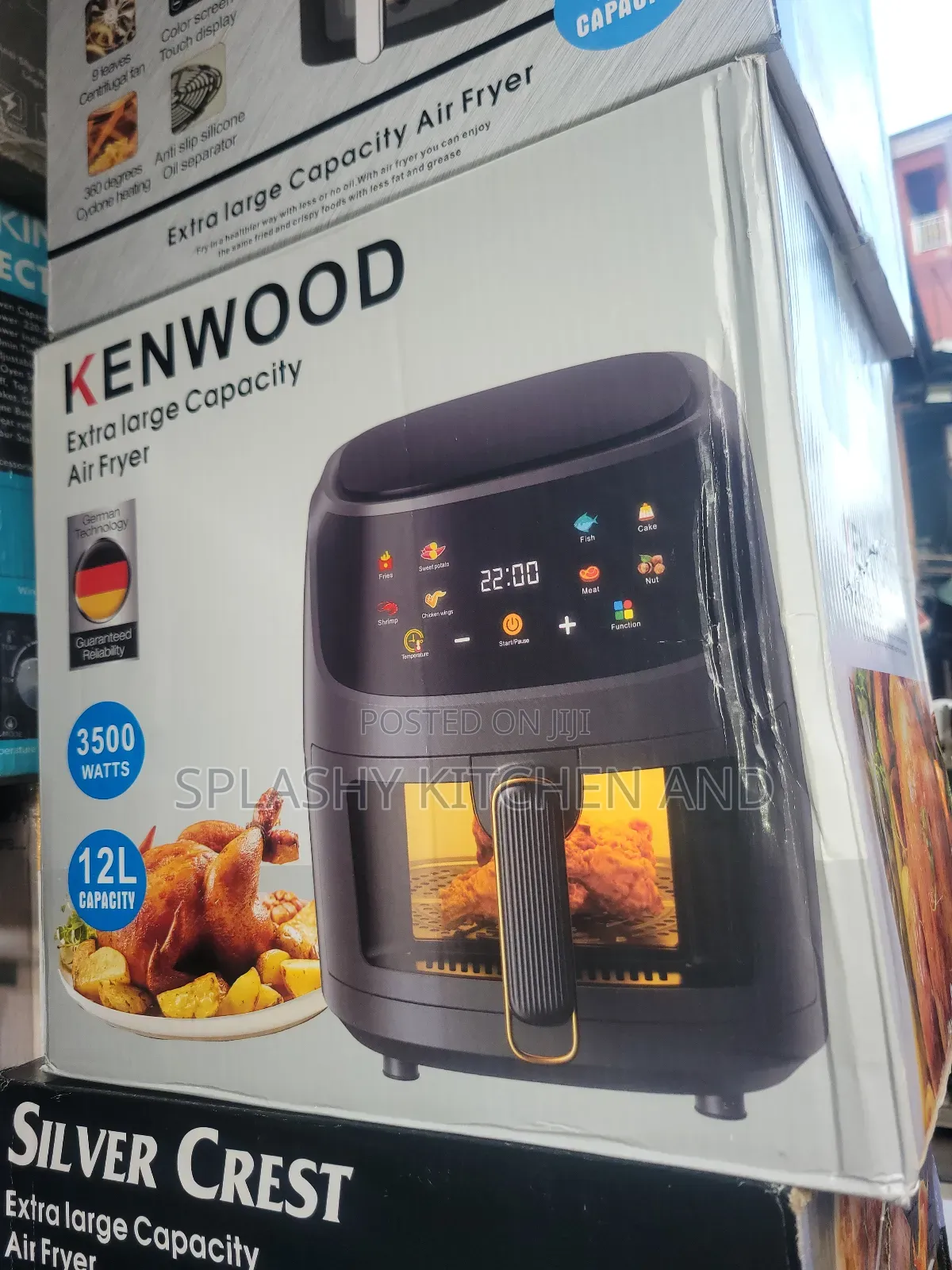 Kenwood Extra Large Capacity 12l Air Fryer – 3500w (German Technology