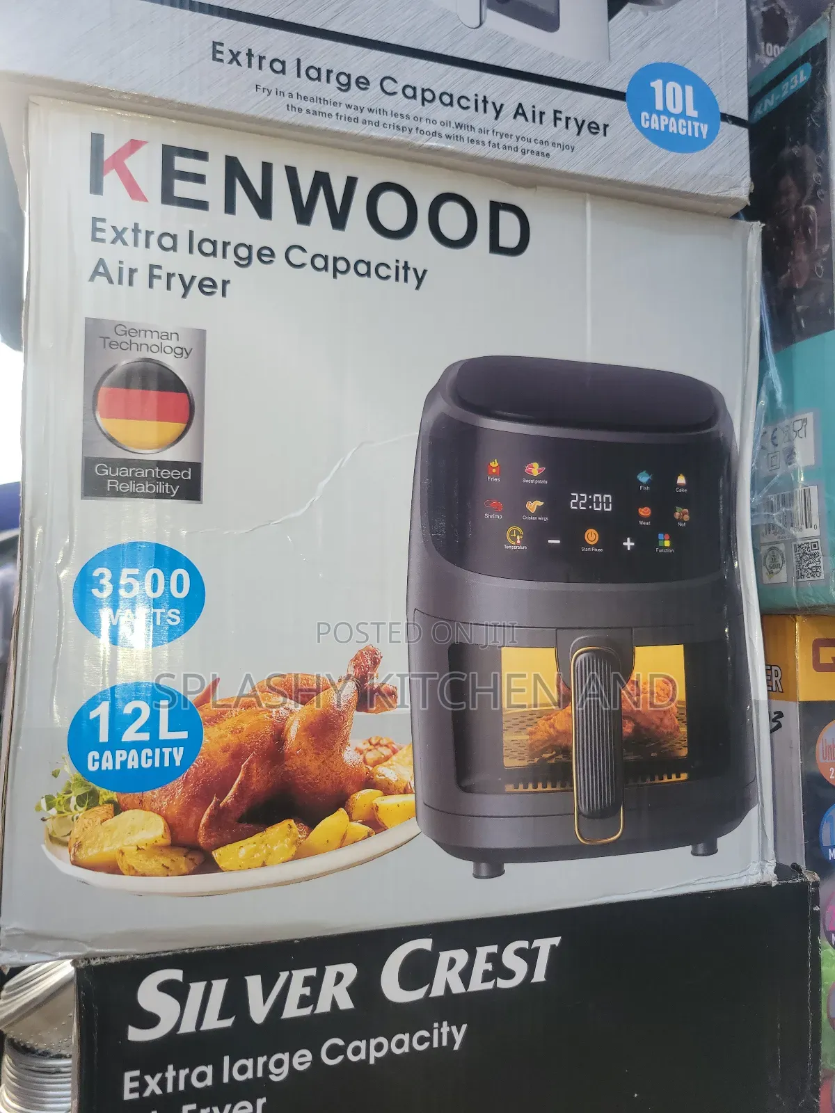 Kenwood Extra Large Capacity 12l Air Fryer – 3500w (German Technology