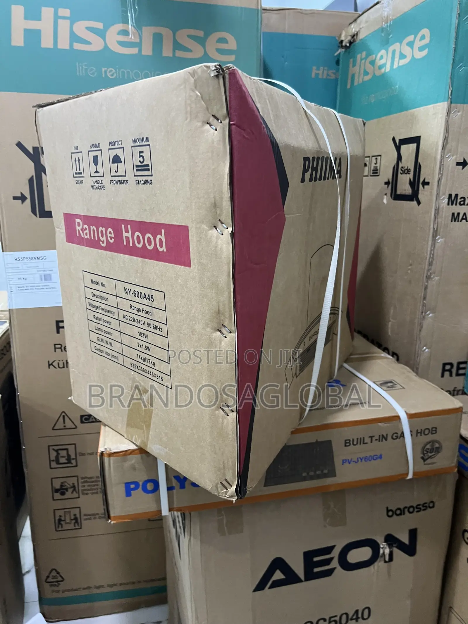 Phiima Ny-600a45 Cooker Hood 60cm Strong Motor Performance
