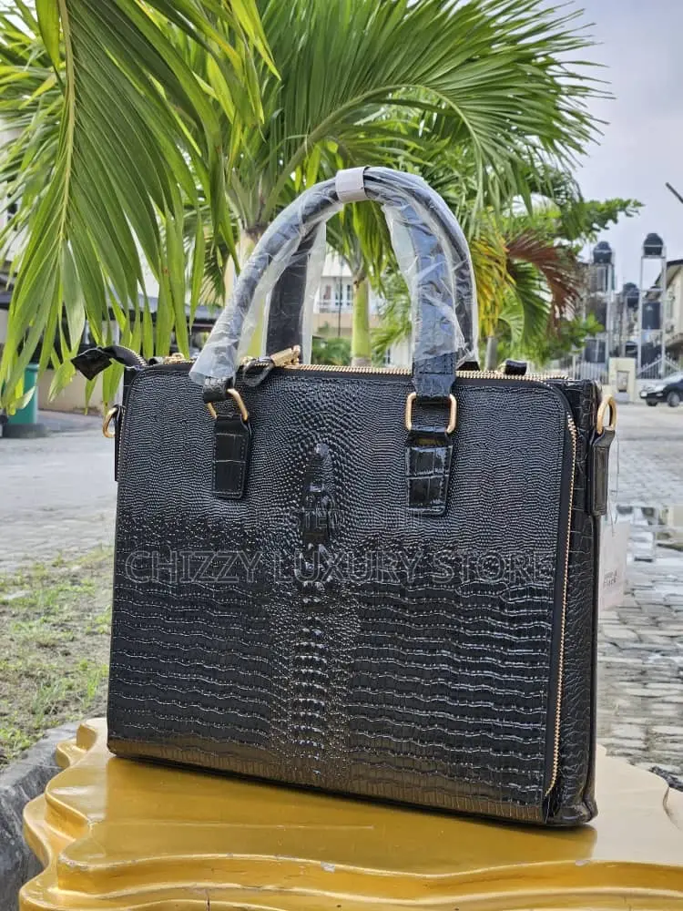 High Quality Luxury Genuine Leather Laptop Bag